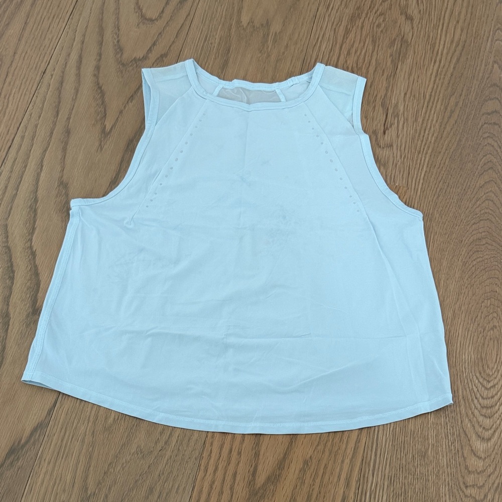 Powder Blue Lululemon Sculpt Tank in size 0